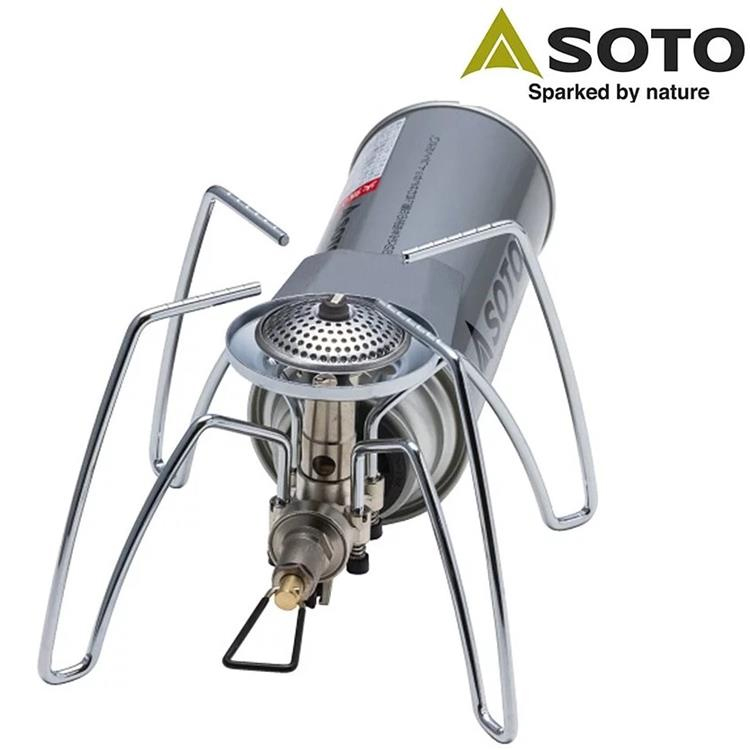  日本SOTO ST-310蜘蛛炉头户外不锈钢露营大火力高山炉带配件  KWLY