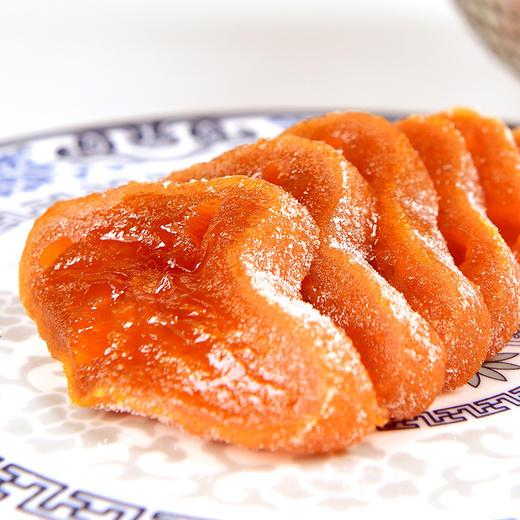 柿柿红  富平特级霜降吊柿饼 朱砂雪泥陶罐高端礼盒 1000g/盒 商品图4