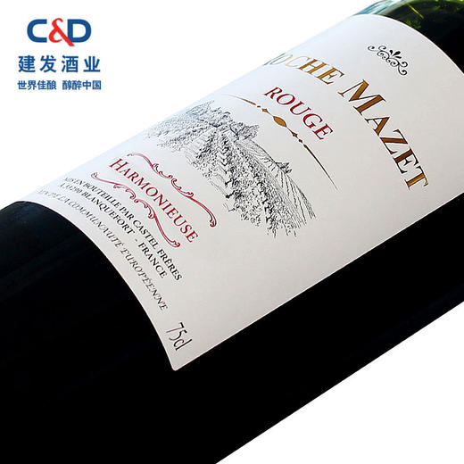 法国原瓶进口红酒正品12度玛茜佳酿干红葡萄酒单支750ml 商品图1