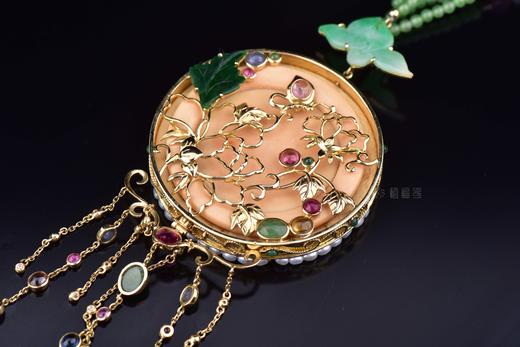 【富贵花开】古董象牙坠+盒一套-ZX901022 商品图5