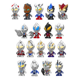 万代Bandai  奥特积木奥特英雄人偶随机发1款【9个一盒不重复】