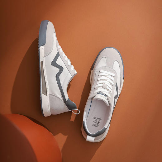 西村名物2022新款商场同款男鞋韩版休闲鞋轻便防滑阿甘鞋小白鞋老爹鞋10891 商品图1