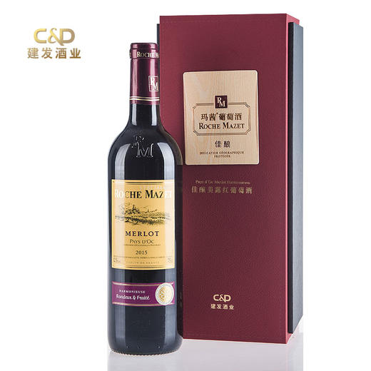 【仅供集采】法国原瓶进口红酒玛茜佳酿美露干红葡萄酒单支装建发酒业750ml*6瓶 商品图1