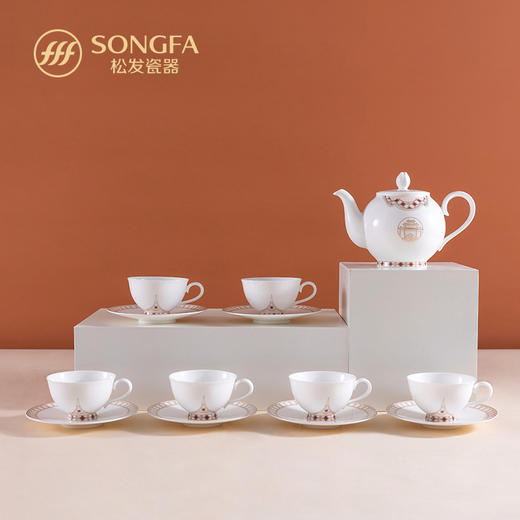 印象潮州-13头咖啡茶具套装 商品图0