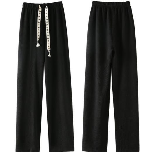 黛唯梵泡芙裤小个子宽松阔腿裤女2022年新款梨形显瘦百搭直筒高腰休闲裤 商品图7