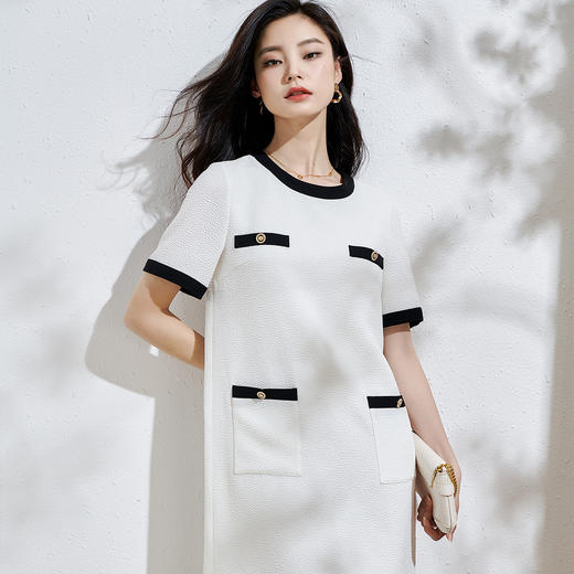 剩M/L 芳外法式小香风2025年夏季新款赫本风连衣裙炸街感 商品图1