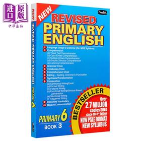 New Revised Primary English 6 新加坡小学英语综合自学宝典6级 PSLE考试 英语语法词汇写作技能训练 配套练习 含答案