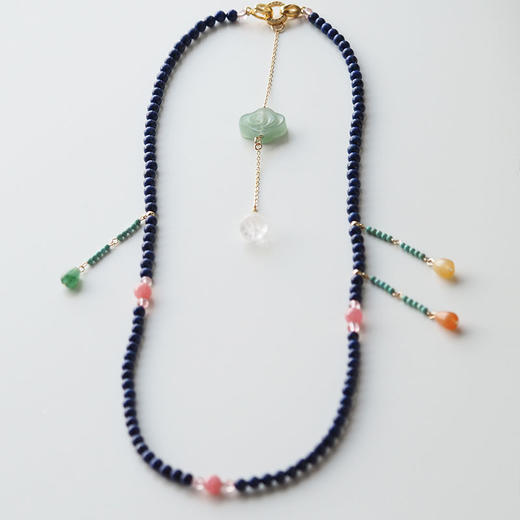 【采购专享】宫里的世界  迷你朝珠系列青金石项链 商品图0