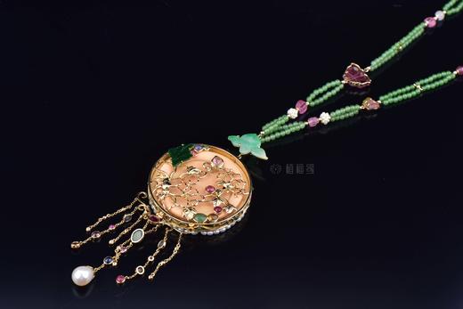 【富贵花开】古董象牙坠+盒一套-ZX901022 商品图4