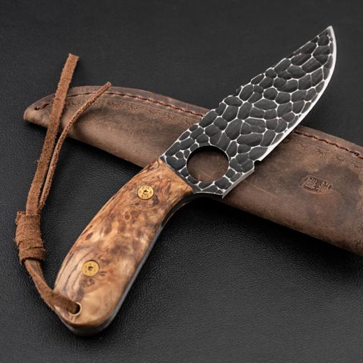 龙猫手工刀白影木手柄户外直刀 商品图2