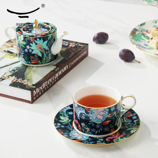 【国瓷·永丰源】幸福满园 4头茶咖具 咖啡具客厅 茶壶茶杯碟 新品 商品图3