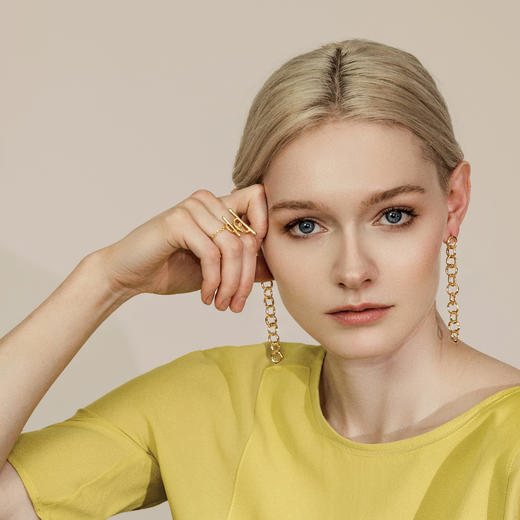 J.HARDYMENT | 11 Small Thumbprint Link Earrings [耳环 3色] 商品图4