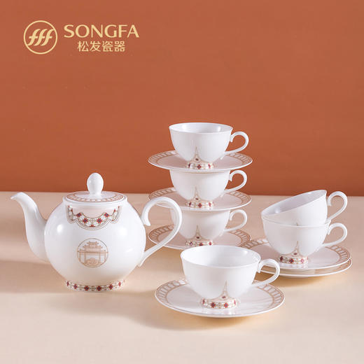 印象潮州-13头咖啡茶具套装 商品图1