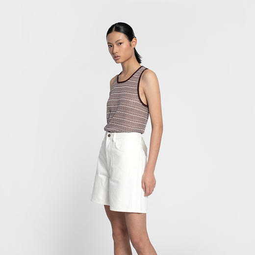 女士2022年夏款有机棉波浪纹工字背心 商品图2