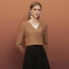 EITIE爱特爱秋季新款时尚简约修身V领显瘦套头打底针织衫6701403 商品缩略图2