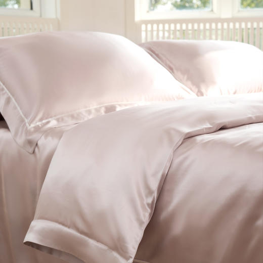 Solo seta真丝四件套床上用品22姆米桑蚕丝被套床单纯色床品1.8米 商品图4