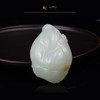 新疆国玉盟世玉和田玉和田玉把件（蝙蝠和莲花）【带证书·顺丰物流】 商品缩略图3