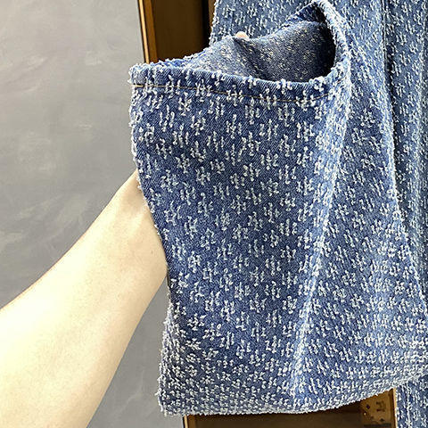 黛唯梵直筒牛仔裤女2022年夏季新款设计感女小众复古宽松百搭高腰阔腿裤 商品图9