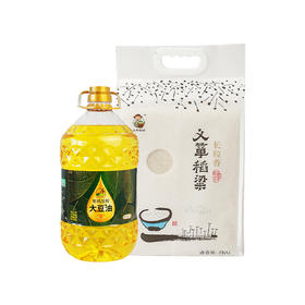 长粒香+有机压榨大豆油5L/瓶