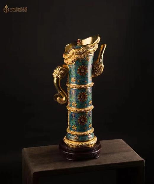 故宫六珍之《掐丝珐琅缠枝莲纹多穆壶》 商品图0