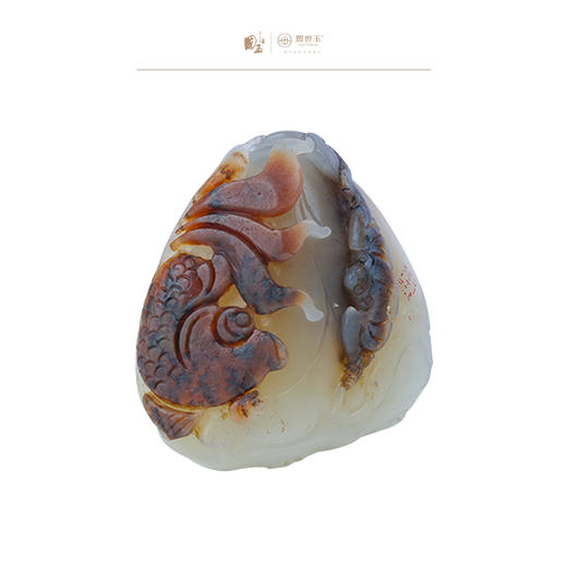 新疆国玉盟世玉和田玉羊脂玉挂件（鱼和蝙蝠）【带证书·顺丰物流】 商品图0