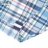 菱科斯男士短袖衬衫男士CUTAWAY领全棉格子短袖衬衫SS-16WH108 商品缩略图5