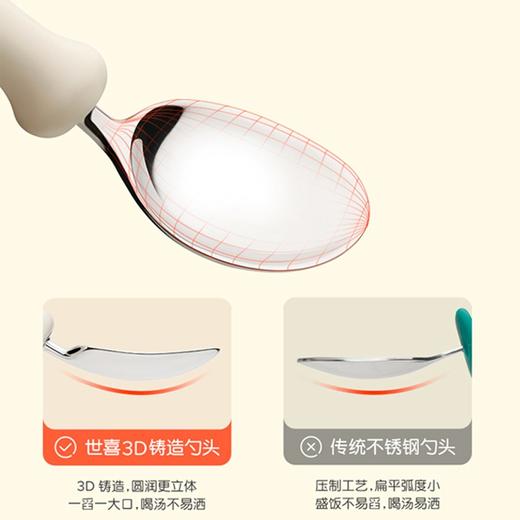 thyseed世喜3D不锈钢叉勺 商品图2