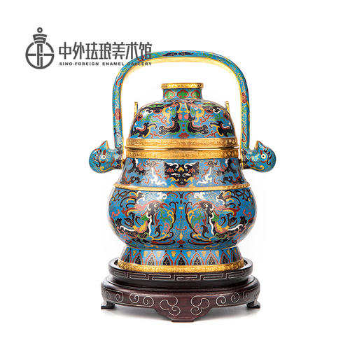 故宫六珍之《掐丝珐琅兽面纹提梁卣》 商品图5