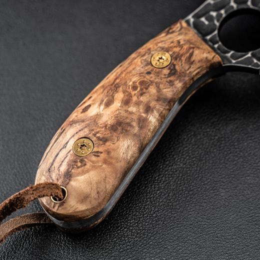 龙猫手工刀白影木手柄户外直刀 商品图3