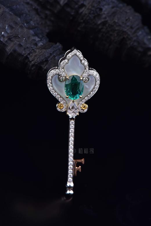 【幸福之匙】祖母绿钥匙坠-CB12205018 商品图5