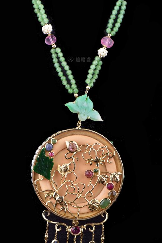 【富贵花开】古董象牙坠+盒一套-ZX901022 商品图13