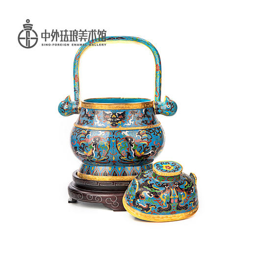 故宫六珍之《掐丝珐琅兽面纹提梁卣》 商品图7