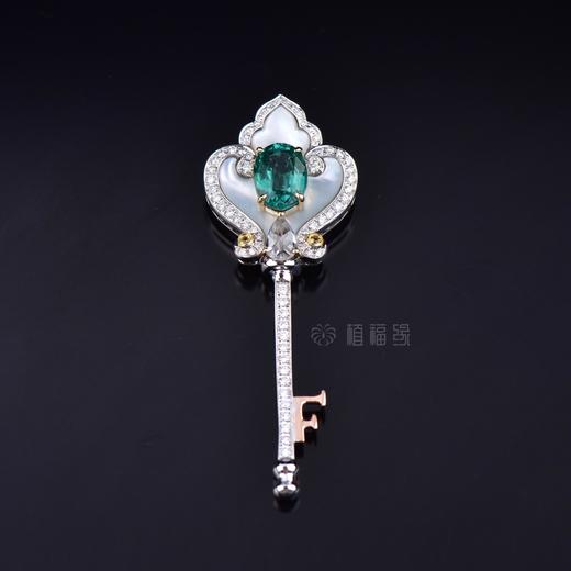 【幸福之匙】祖母绿钥匙坠-CB12205018 商品图1