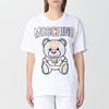 MOSCHINO 莫斯奇诺 女士棉质字母logo大熊猫印花圆领短袖T恤 白色 0707 0441 2001 商品缩略图0