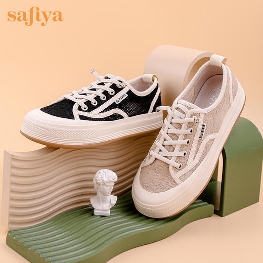 Safiya/索菲娅小香风蕾丝软底小白鞋2022秋新款休闲鞋SF23112406 商品图0