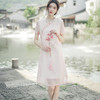 YLS-Y91092022夏季新款天丝棉绣花改良旗袍文艺复古日常茶服连衣裙 商品缩略图4