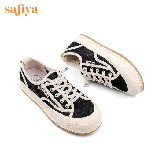 Safiya/索菲娅小香风蕾丝软底小白鞋2022秋新款休闲鞋SF23112406 商品图9
