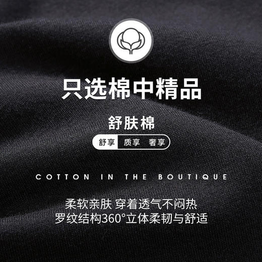 Threegun三枪 【天丝棉】圆领男士短袖T恤-22791A0W1 商品图6