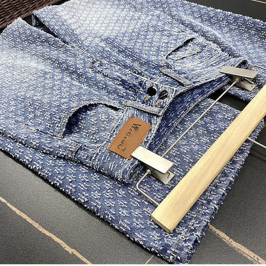 黛唯梵直筒牛仔裤女2022年夏季新款设计感女小众复古宽松百搭高腰阔腿裤 商品图6