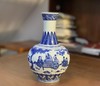 柴窑明代竹林七贤赏瓶 商品缩略图0