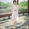 YLS-Y91092022夏季新款天丝棉绣花改良旗袍文艺复古日常茶服连衣裙 商品缩略图3