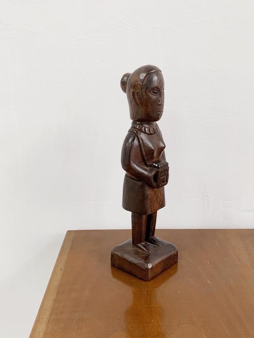 日本中古人像木雕 X0315 商品图1