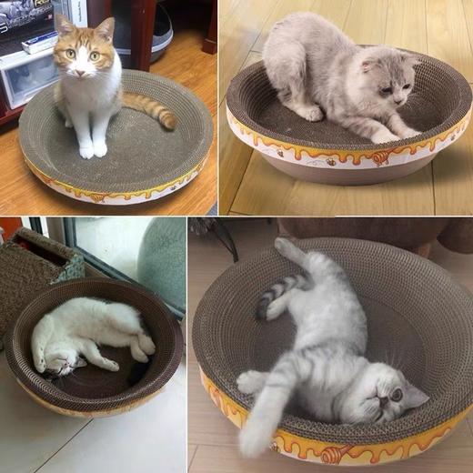 猫抓板磨爪器猫窝猫爪板窝不掉屑瓦楞纸猫抓盆立式猫玩具猫咪用品 商品图6