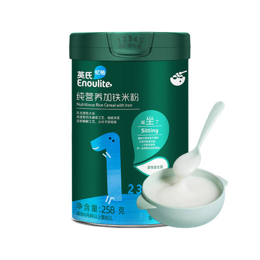 英氏亲衡加铁营养米粉6个月258g 商品图1