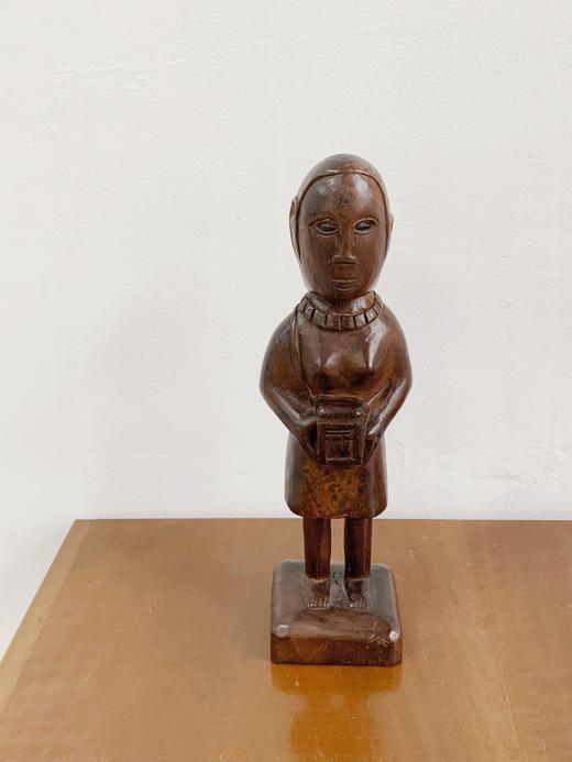 日本中古人像木雕 X0315 商品图4