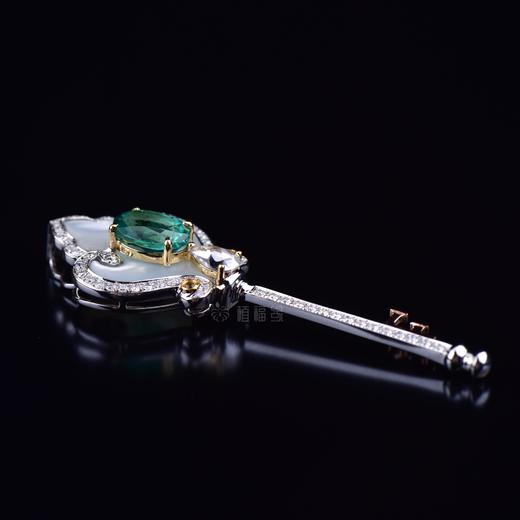 【幸福之匙】祖母绿钥匙坠-CB12205018 商品图2