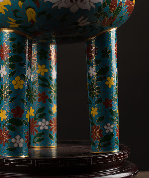 故宫六珍之《掐丝珐琅缠枝纹鼎式炉》 商品图1