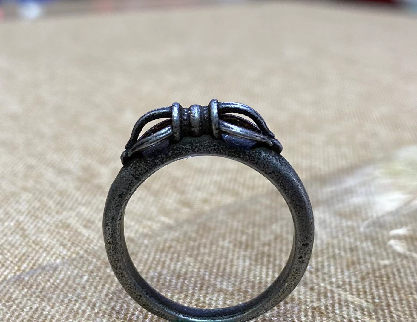 手工老天铁戒指