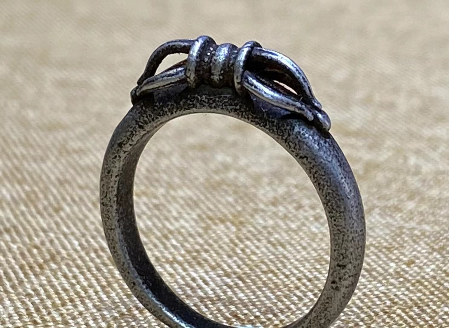 手工老天铁戒指