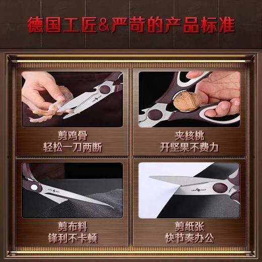 德国SSGP三四钢剪刀家用厨房不锈钢手工剪纸剪布裁布裁缝剪缝纫专用剪子 商品图3